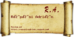 Répási Adrián névjegykártya